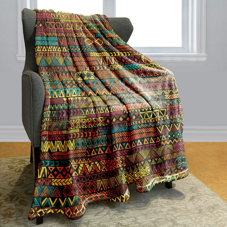 YISUEMI 60x80 inches Blanket Throw Comfort Warmth Soft Plush Throw for Couch RAztec Indian style
