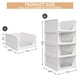 thumbnail image 4 of Cesta de almacenamiento para armario, apilable, 4 unidades, color blanco, 4 of 6