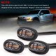 thumbnail image 3 of Luces de parrilla LED Ámbar Rojo Verde 3pcs para Ford F150 con lente ahumada, 3 of 5