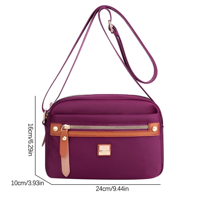 Bolsas Crossbody Grandes para Mujeres Bolsa Crossbody de Nylon, Bolsa Crossbody Ligera con Múltiples Bolsillos Y Tela de Nylon de Hombro Único, Adecuado para Mujeres Bolsas Crossbody de Nylon para Muj