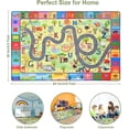 thumbnail image 2 of Junovo Kids Playmat Interactive Learning, 3' x 5', Soft Velvet Surface Non-Slip Green Area Rug, 2 of 7