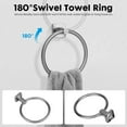thumbnail image 3 of Pieces Matte Bathroom Hardware Accessories Set Hand Towel Bar Set Toilet Paper Holder Towel Ring Towel Rack Set Matte for Bathroom, 3 of 8