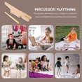 thumbnail image 5 of IFANLANDOR 1 Set Guiro Percussion Musical Instrument Light Brown Wood For Children Musical Enlightenment, 5 of 5