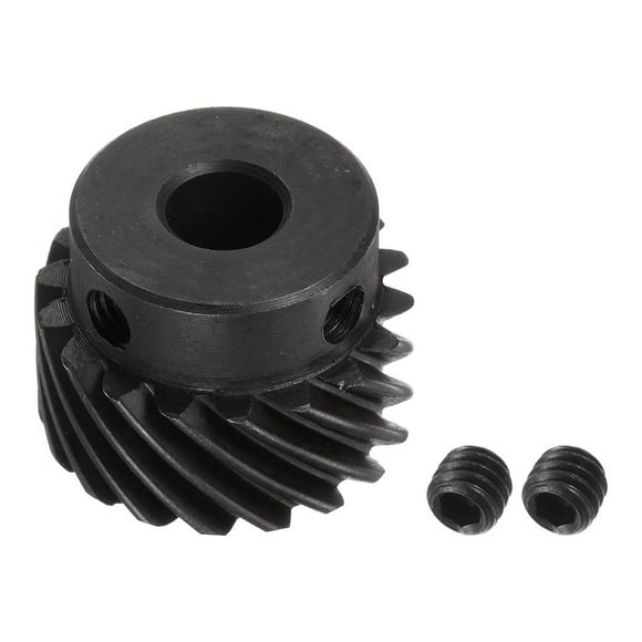 Unique Bargains 8mm Aperture 18T Helical Gear 1 Mod Hardened Steel Motor Gear, Left Direction