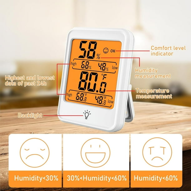 Indoor Thermometer Electronic Digital Hygrometer Switchable