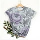 thumbnail image 2 of Camisetas de Verano de Manga Corta de las Mujeres Cuello Redondo Impresión Casual de Manga Corta, Ligero Suave, 2 of 6