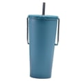 thumbnail image 3 of Botella de agua aislada de acero inoxidable para té y café, taza de viaje reutilizable de 20oz, taza térmica para viaje, Bar, Picnic, restaurante Azul, 3 of 8