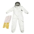 thumbnail image 1 of Chaqueta de apicultura Traje de protección de apicultura Mono con guantes Apicultor Guantes de lona XL, 1 of 9
