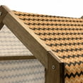 thumbnail image 5 of Stripes Pet House, Chevron Zigzags Pattern with Warm Tones Geometric Lines Composition, Outdoor & Indoor Portable Dog Kennel with Pillow and Cover, 5 Sizes, Orange Black Pale Orange, by Ambesonne, 5 of 5