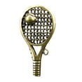thumbnail image 1 of Key Pendant Tennis Racket Shape Vintage Design 1Set 1.8x1.1in, 1 of 6