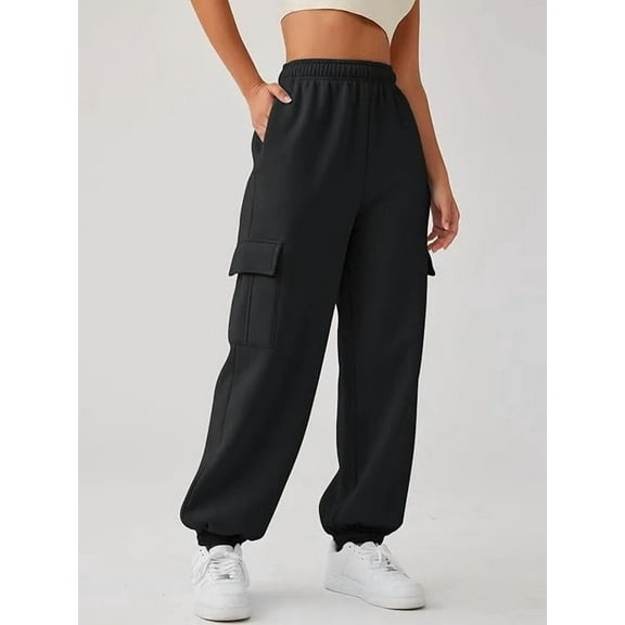 SOMER Womens Sweatpants Cargo Pants Joggers High Waisted Pants Jogging Running Casual Lounge Pants with Pockets