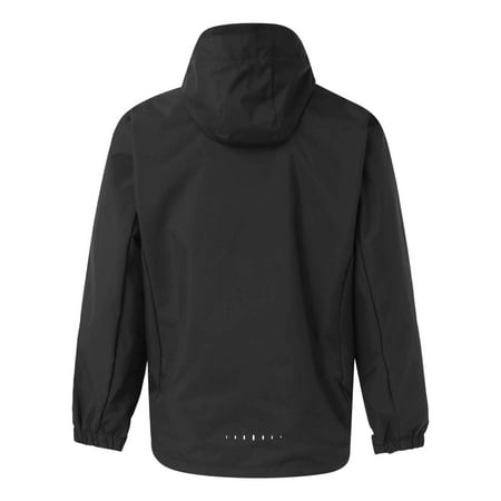 Gubotare Rain coat for Men Outdoor Thin Mountaineering Clothing Fishing Jacket Takeaway Single Storm Jacket (Black XXXL)