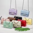 thumbnail image 1 of Bolso de cadena a cuadros Bolso bandolera de hombro para mujer, 1 of 5