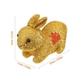 thumbnail image 3 of Rabbit Doll Stuffed Rabbit Toy Adorable New Year Rabbit Toy Bunny Plaything for Kids, 3 of 8