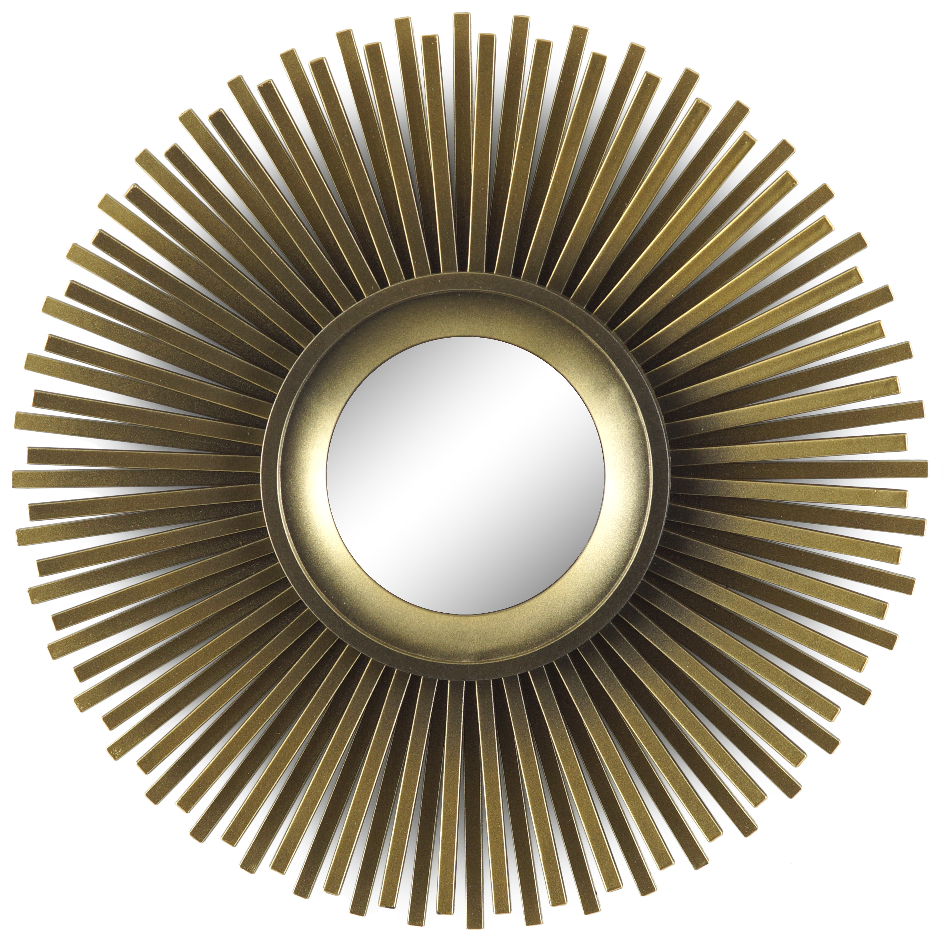 Better Homes & Gardens 3-Piece Round Sunburst Mirror Set in Gold Finish - image 4 of 5