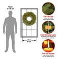 thumbnail image 2 of National Tree Company 24 Inch Artificial Pre Lit Spruce Holiday Wreath, 2 of 3