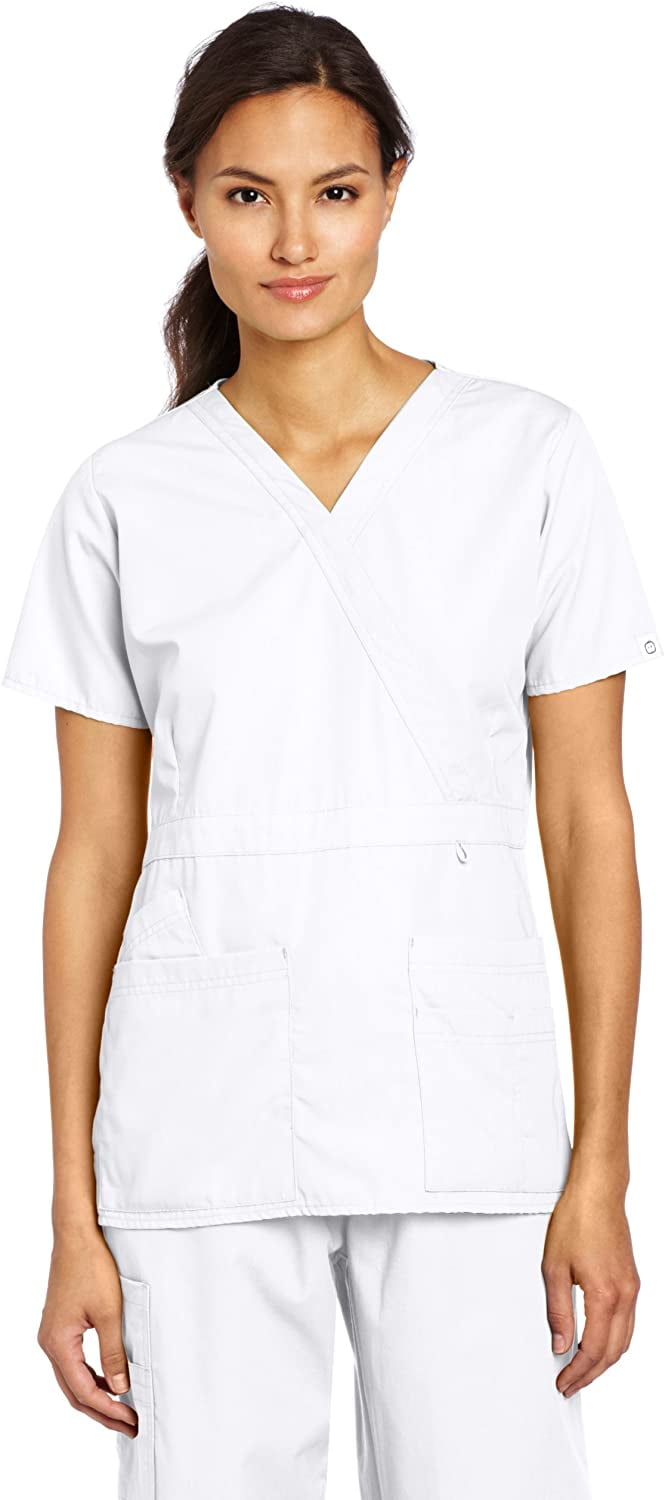 WonderWink Women's Scrubs PeekABoo Top, White, XXSmall Walmart Canada