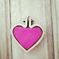 thumbnail image 1 of KLKCMS 2 Set DIY Wooden Cross Stitch Hoop Mini Embroidery Frame Craft heart, 1 of 9