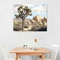 thumbnail image 2 of gouleft  Natural Scenery Canvas Wall Art Southwestern Arizona Utah Photography Desert Joshua Tree Landscape Pictures Paintings on Giclee Modern Home Decor Stretched  20x16in, 2 of 6
