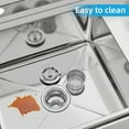 thumbnail image 4 of Garvee Commercial Sink 304 Stainless Steel Utility Sink with Drainboard,[Wide Compartment] Kitchen Sink for Laundry, Backyard, Garage, Restaurant, Outdoor -Bowl 18" L x 16" W x 9" H, 4 of 9