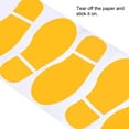 thumbnail image 5 of Unique Bargains Footprint Sticker Shoes Decal Sign for Class Decor Yellow 8x3.3", 5 of 6