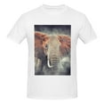 thumbnail image 4 of Bingfone Elephant In Smoke Men'S Loose Fit Short-Sleeve Pocket T-Shirt, 4 of 7