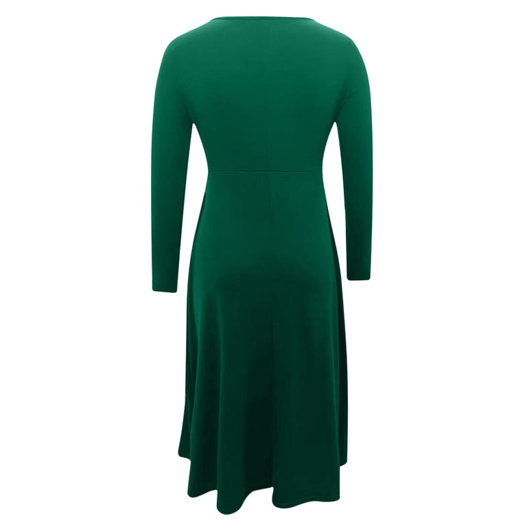 green quarter sleeve dress Ersazi Womens Outfits Fashion Women Sexy Three Backless Lace Patchwork Evening Long M chunky heels knee high boots for party