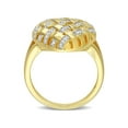 thumbnail image 4 of 1/8 Carat (Ctw) Diamond Lattice Heart Ring in Yellow Sterling Silver, 4 of 6