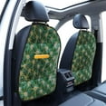 thumbnail image 3 of Naloa Thorns Of Macro Cactus 2Pcs Anti-Kick Back Seat Cover Kick Mat, Car Seat Protector with 3 Storage Pockets, 3 of 8