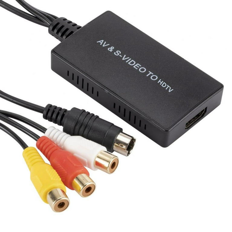 Svideo to Converter, PS2 Adapter, AV to Adapter Support 1080P, PAL