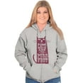 thumbnail image 3 of Cats are Purrfect Cute Kitty Lovers Womens Plus Size Graphic Zipper Hoodie Brisco Brands 5X, 3 of 5