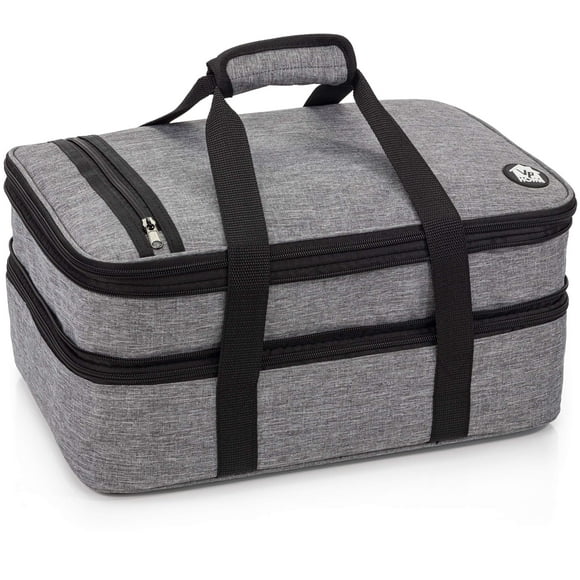 Dawhud Direct Bolsa de Viaje con Aislamiento para Cacerola Doble | Vp Home, Color Brezo