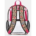 thumbnail image 2 of Wonder Nation Kids' Clear 17" Adaptive Backpack, Love Leopard, 2 of 5