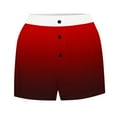 thumbnail image 5 of aidice Lounge Shorts for Women Summer Button Mid Waisted Fitting Casual Gradient Color Homewear Shorts, 5 of 5