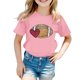 thumbnail image 2 of Gibobby Blusa Manga Larga Niñas Camisetas con estampado de de Rugby de manga corta para niños y niñas, ropa de moda (Rosa, 2-3 Años), 2 of 3
