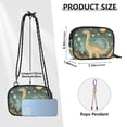 thumbnail image 4 of FORMRS Mini Crossbody Bag for Women Adjustable Shoulder Rope Travel Casual Phone Purse, Dinosaur with Stars, 4 of 7