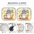 thumbnail image 6 of Kll Hello Summer Cute Gnome Windshield Sun Shade 2-Piece Foldable Car Front Window Sunshade For Most Sedans Suv Truck- Small, 6 of 7