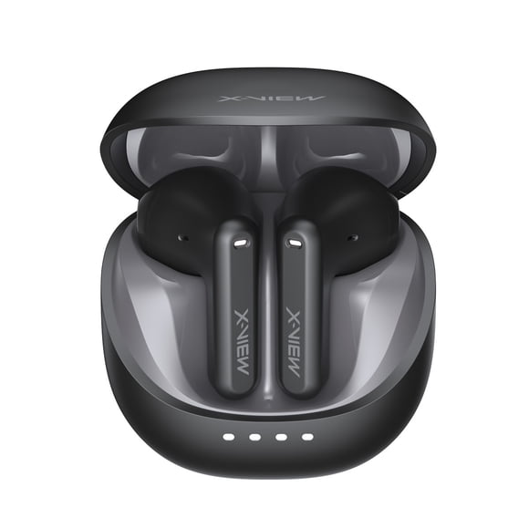 Audífonos Inalámbricos Xpods6 Negros con Bluetooth 5.4, Micrófono y Estuche de Carga Livianos, Ergonómicos y con Hasta 26 Horas de Autonomía