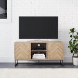 Nathan James Dylan Media Console Cabinet TV Stand with Hidden Storage ...