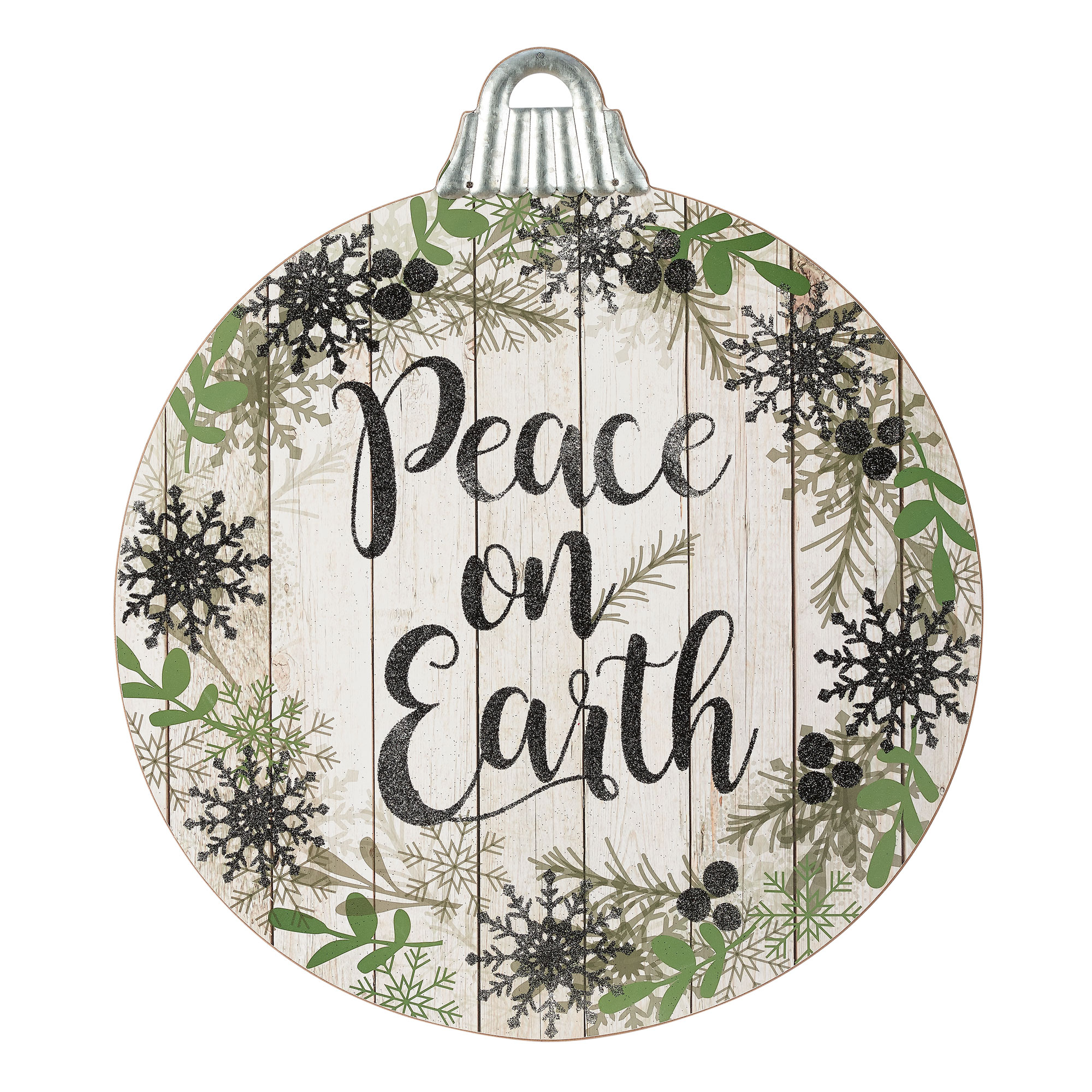 Holiday Time Christmas Indoor/Outdoor Hanging Sign Decoration, 21" x 24