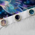 thumbnail image 4 of Manfei Dreamy Glitter Hummingbird Black Out Curtains, Bling Lotus Curtains Pack of 2 (42x63 Each), Stars Starry Sky Bedroom Curtains, Living Room Curtains Decor, 4 of 6
