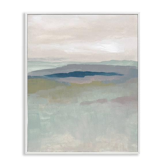 Stupell Industries Contemporary Muted Abstract Beach Landscape White Framed Giclee Art, 24 x 30, by Nikita Jariwala