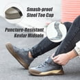 thumbnail image 3 of AUXDIQ Work Shoes Men Women Breathable Steel Toe Cap Industrial Trainers Lightweight Construction Sneakers Sport Shoes, 3 of 6