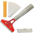 thumbnail image 1 of Industry Scraper with 10 Blades, Plancha Scraperfor Wallpaper, Glass Scrapers,Red, 1 of 5