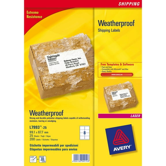 Avery® L7993 Shipping Label