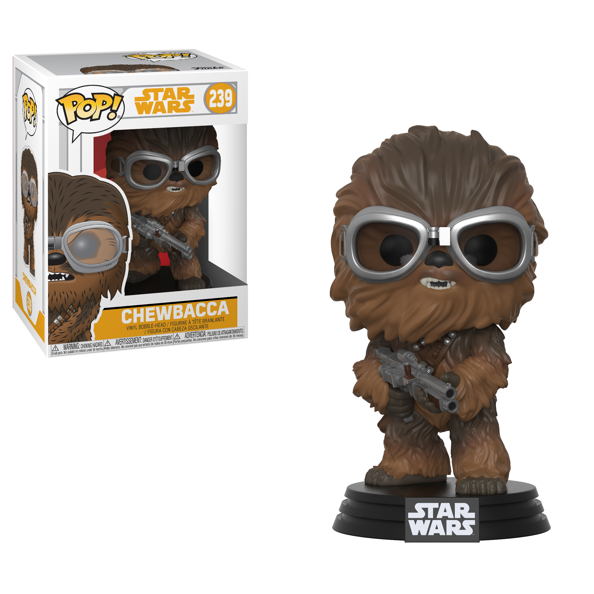 Funko POP! Star Wars Solo, A Star Wars Story Collectors Set - Han Solo, Chewie w/ Goggles, Lando Main Outfit & L3-37 - image 4 of 5