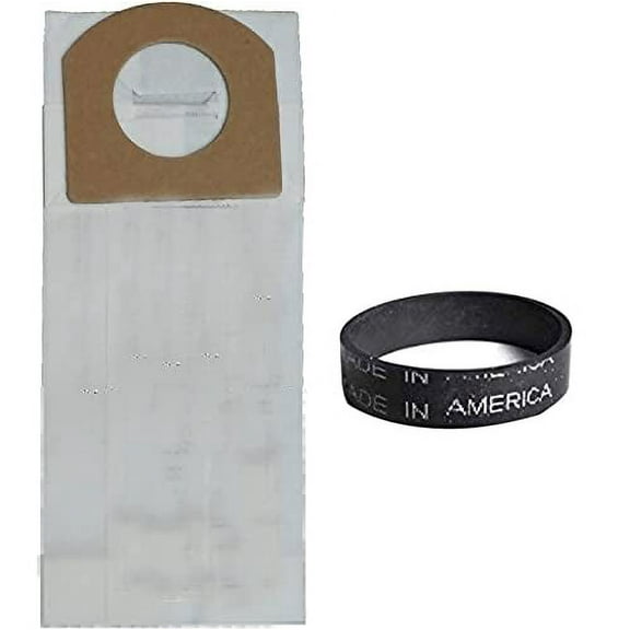 Replacement Part For Dirt Devil Hand Vac Models 08100, 08100RED, 08130, 08150K, Type G 9pk Paper Bags with Style 1 2pk Belts