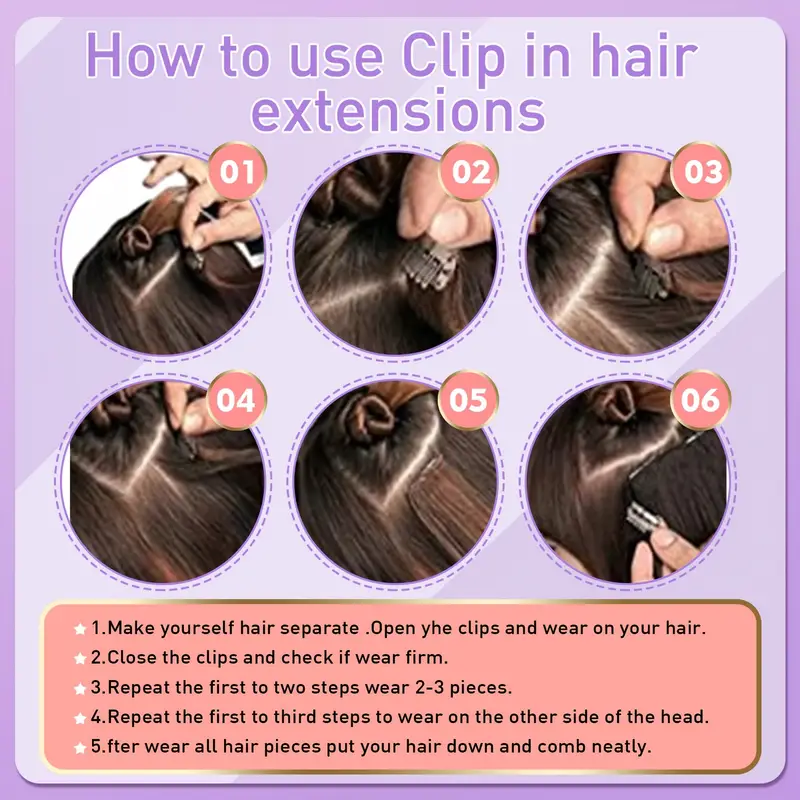 Vlasy Straight Clip In  Hair Extensions 12inches Real Human Hair 7Pcs Clip In Black Human Hair Extensions