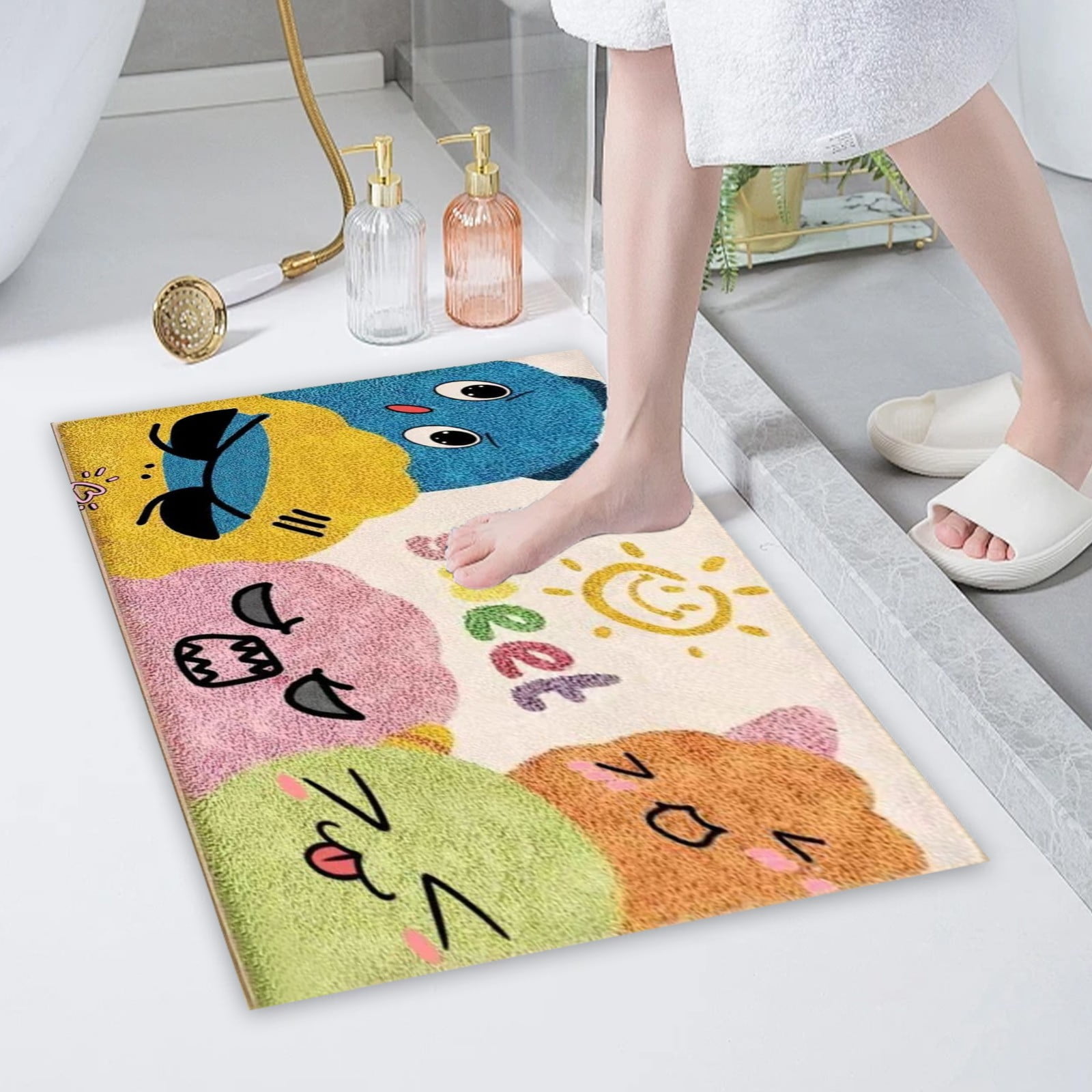 CCYKXA Tapis de bain en pierre de diatomite Tapis de douche à séchage rapide Tapis de