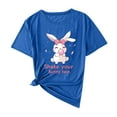 thumbnail image 2 of Rciityk Women's Oversized T Shirts Summer Short Sleeve Round Neck Plus Size Tops Trendy Cute Rabbits Graphic Tee Blouses, 2 of 4